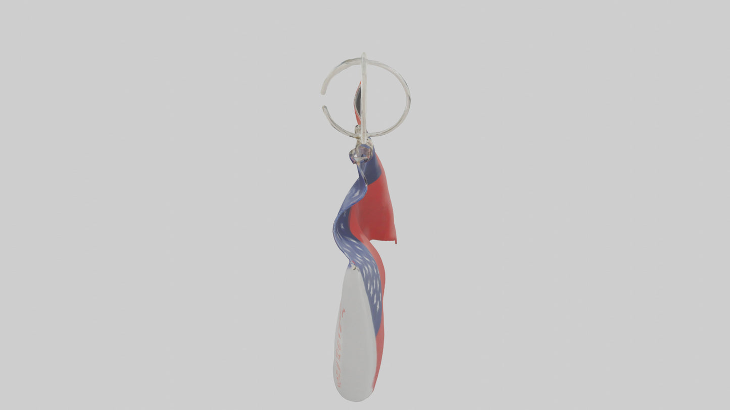 Flag keychain model 3D model