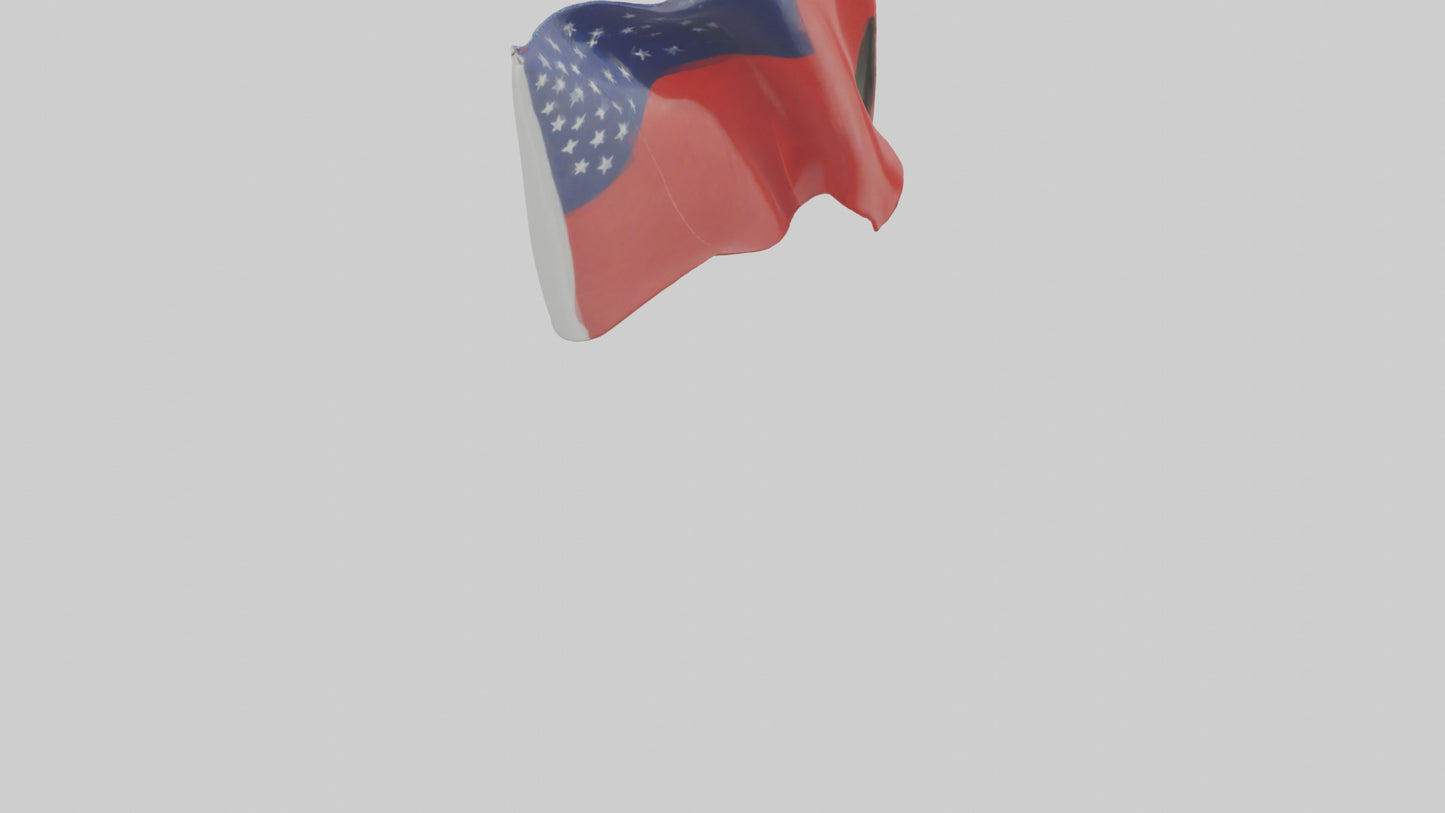 Flag keychain model 3D model