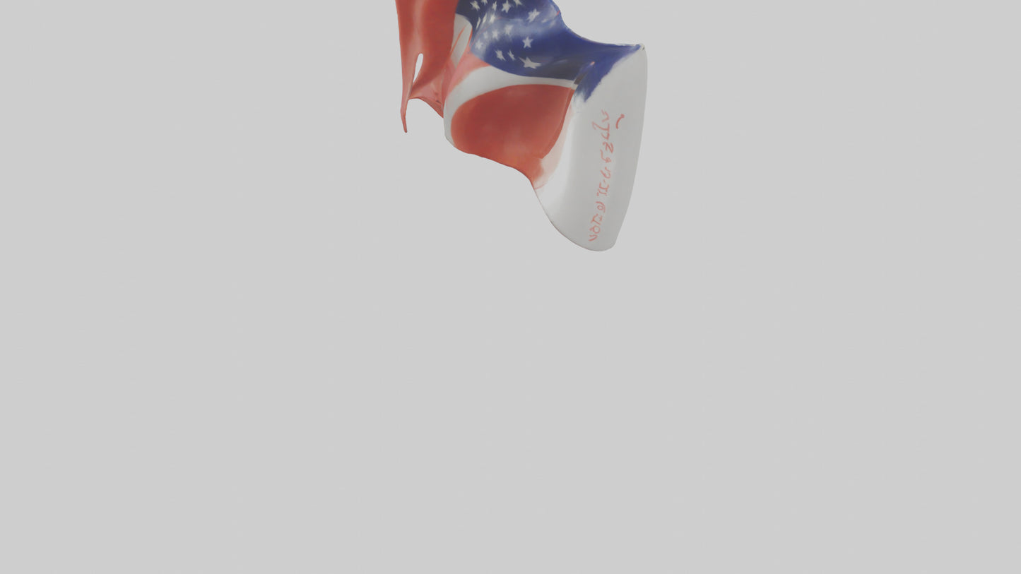 Flag keychain model 3D model