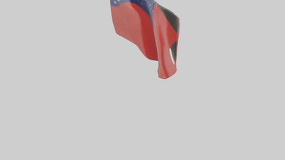 Flag keychain model 3D model