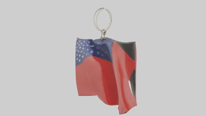 Flag keychain model 3D model