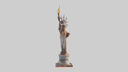 3D model Flame of Liberty statue model VR / AR / low-poly