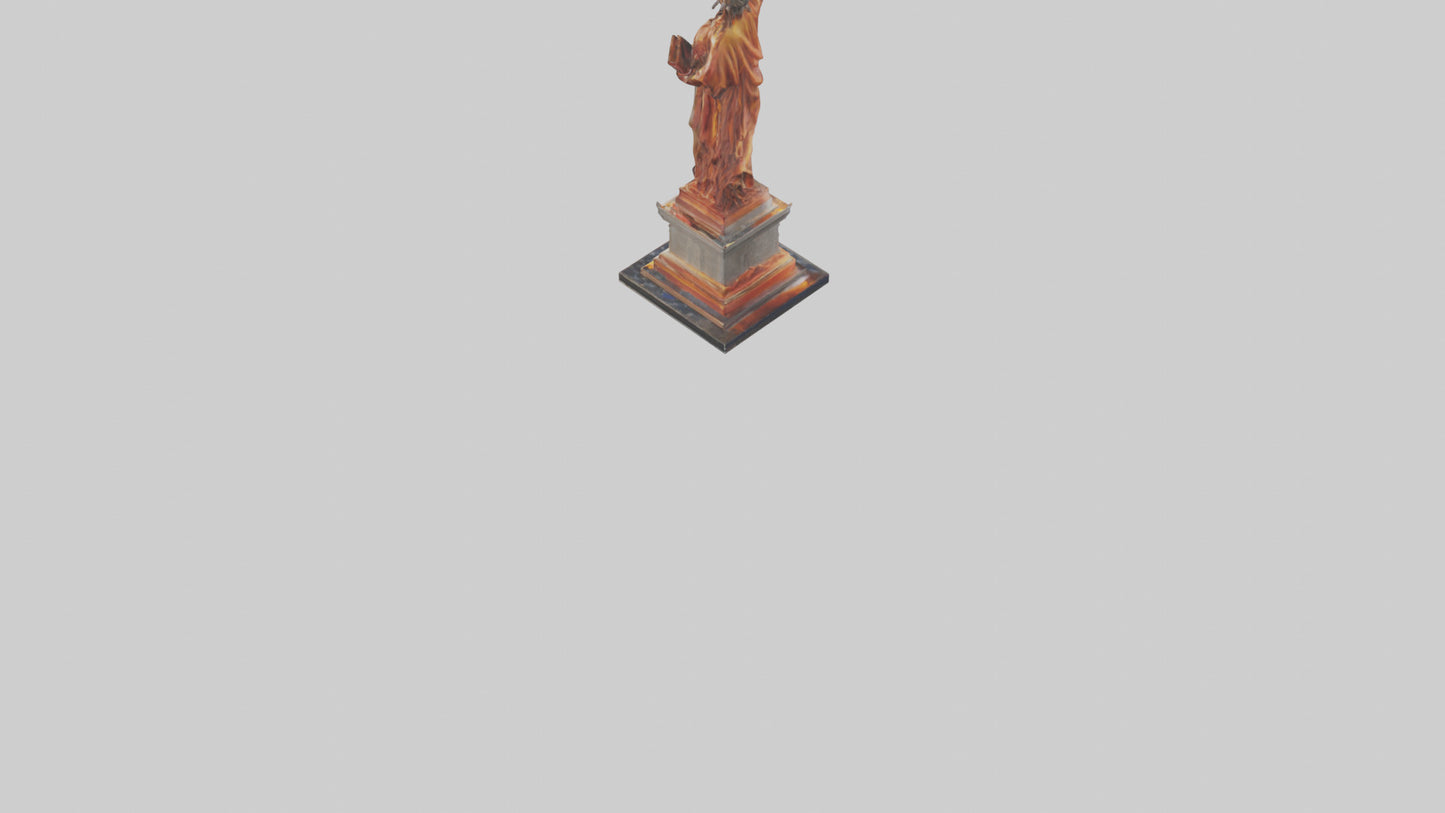 3D model Flame of Liberty statue model VR / AR / low-poly