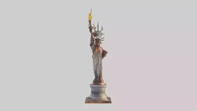3D model Flame of Liberty statue model VR / AR / low-poly