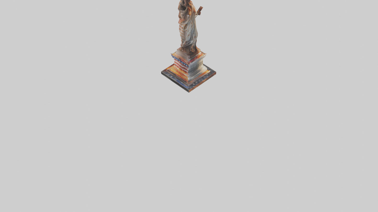 3D model Flame of Liberty statue model VR / AR / low-poly