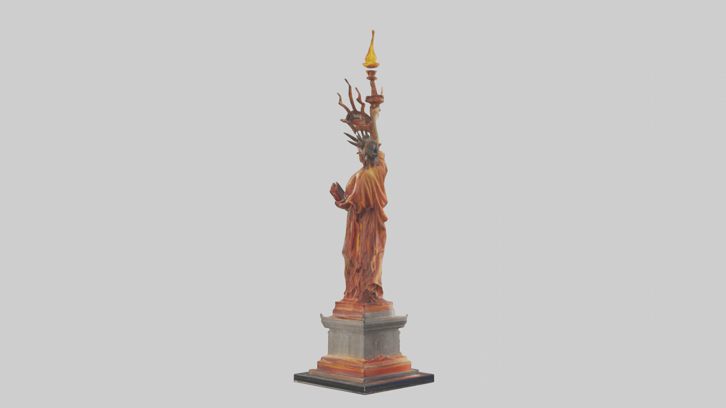 3D model Flame of Liberty statue model VR / AR / low-poly