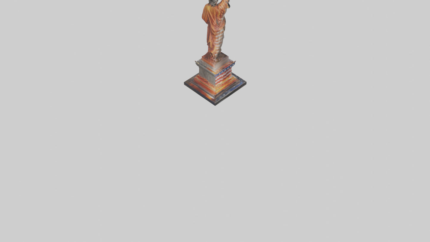 3D model Flame of Liberty statue model VR / AR / low-poly