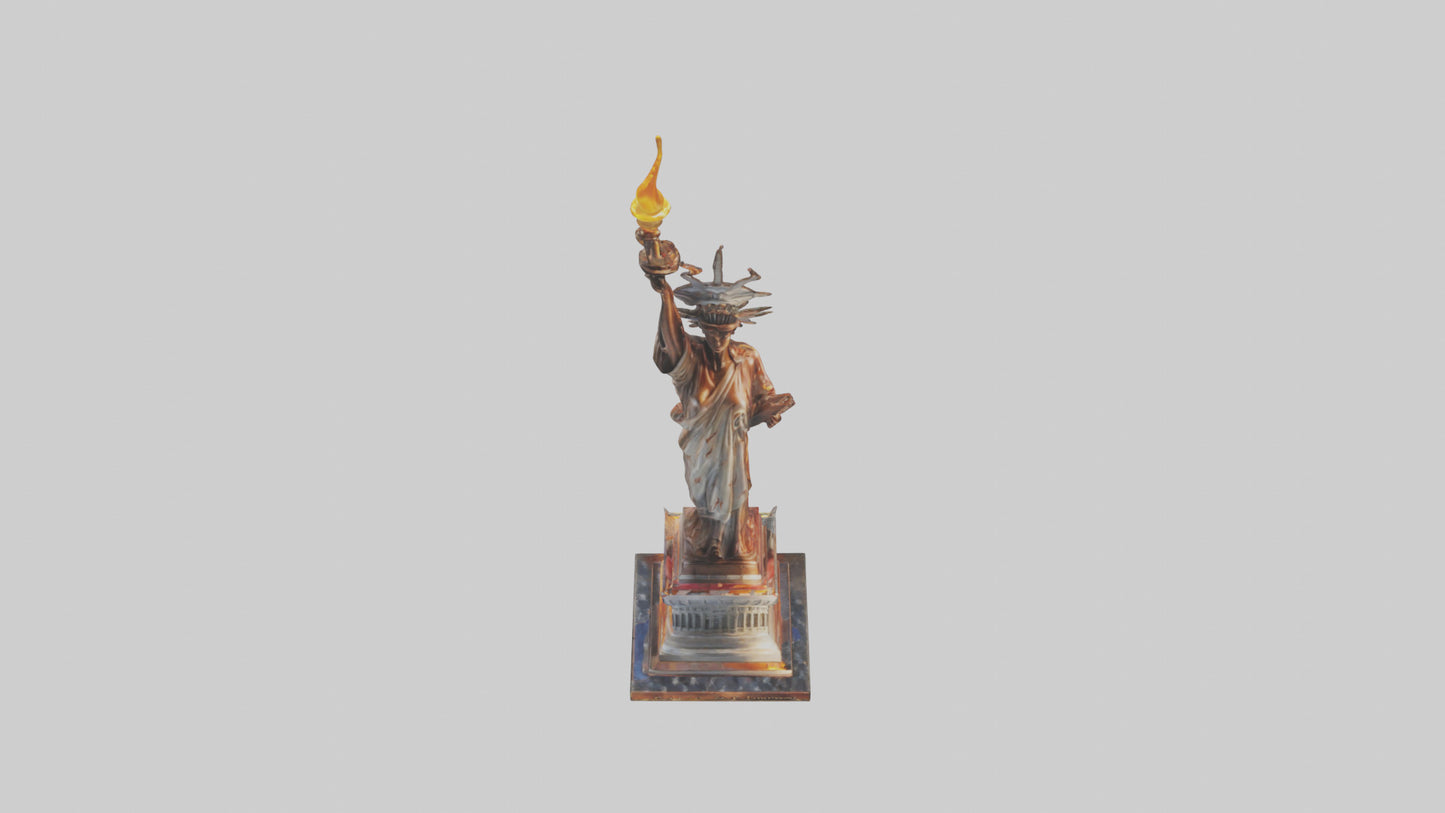 3D model Flame of Liberty statue model VR / AR / low-poly