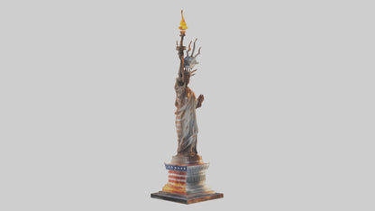 3D model Flame of Liberty statue model VR / AR / low-poly
