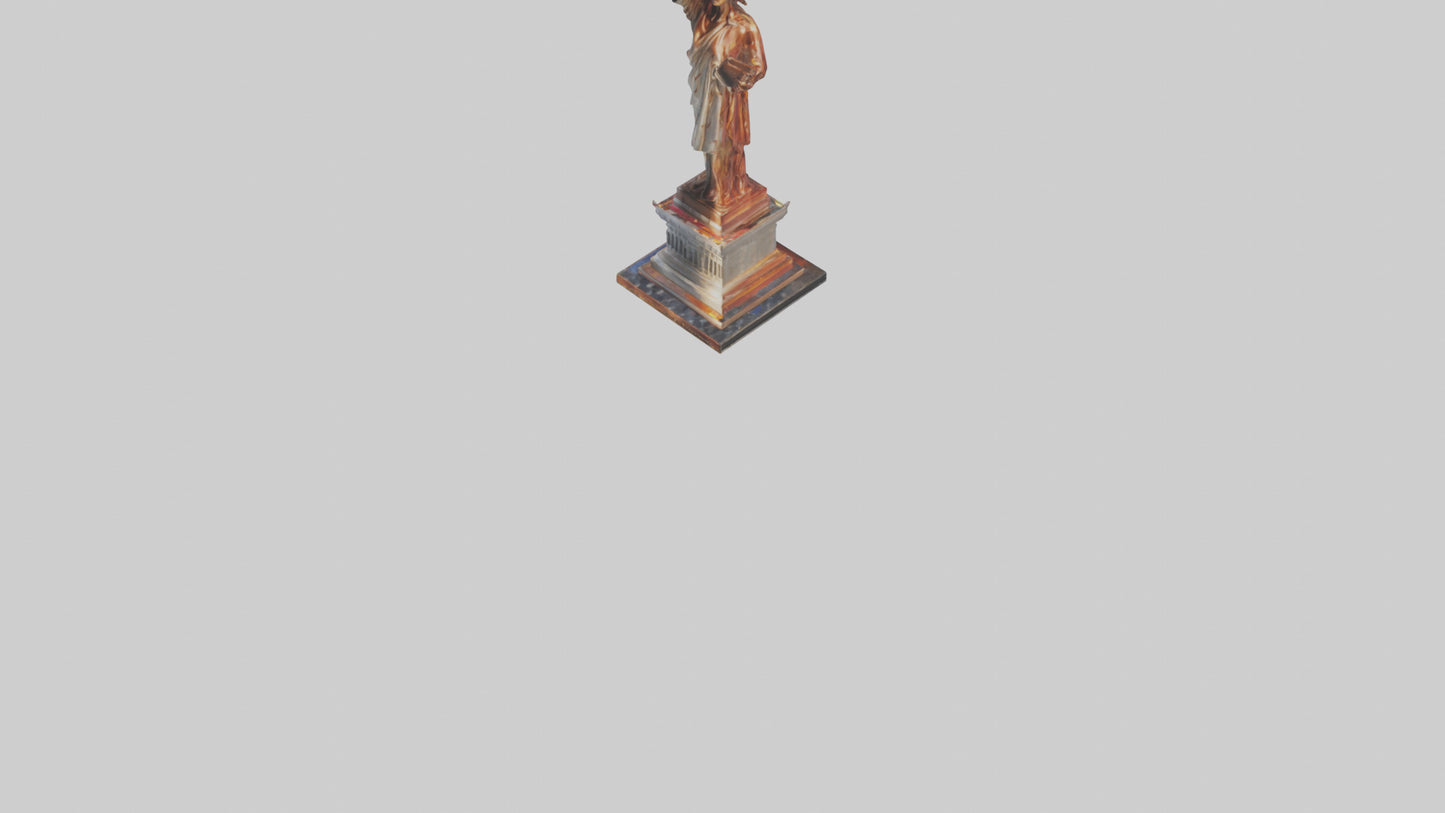 3D model Flame of Liberty statue model VR / AR / low-poly