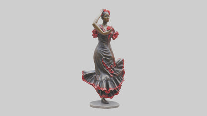 Flamenco Dancer statue model 3D model
