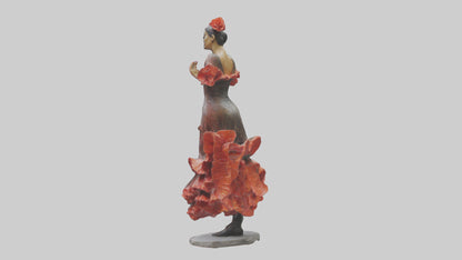 Flamenco Dancer statue model 3D model