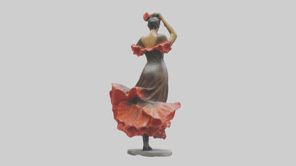 Flamenco Dancer statue model 3D model