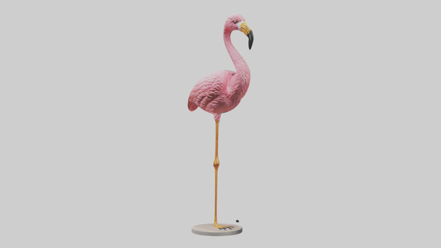 Flamingo statue model 3D model