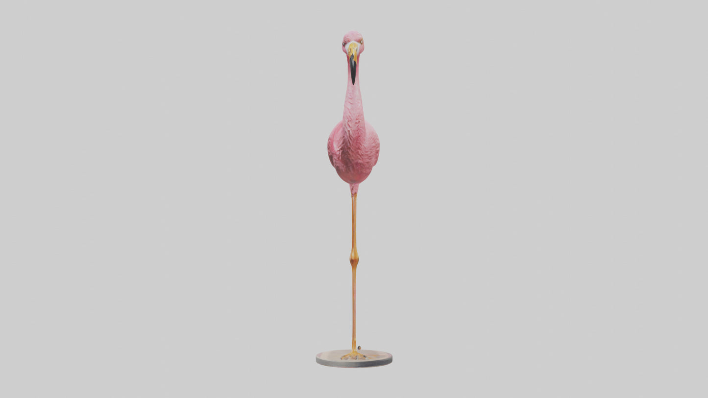 Flamingo statue model 3D model