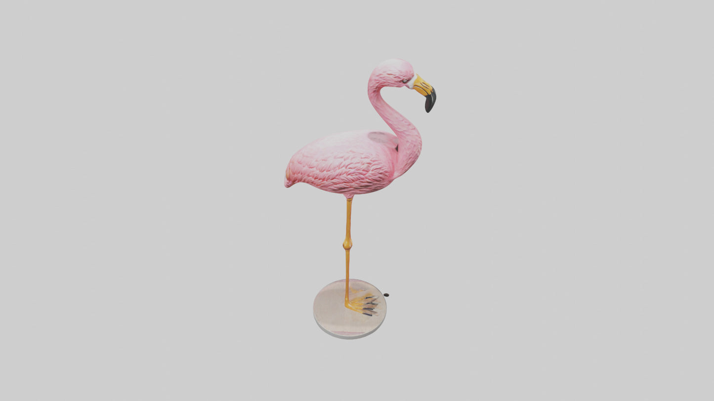 Flamingo statue model 3D model