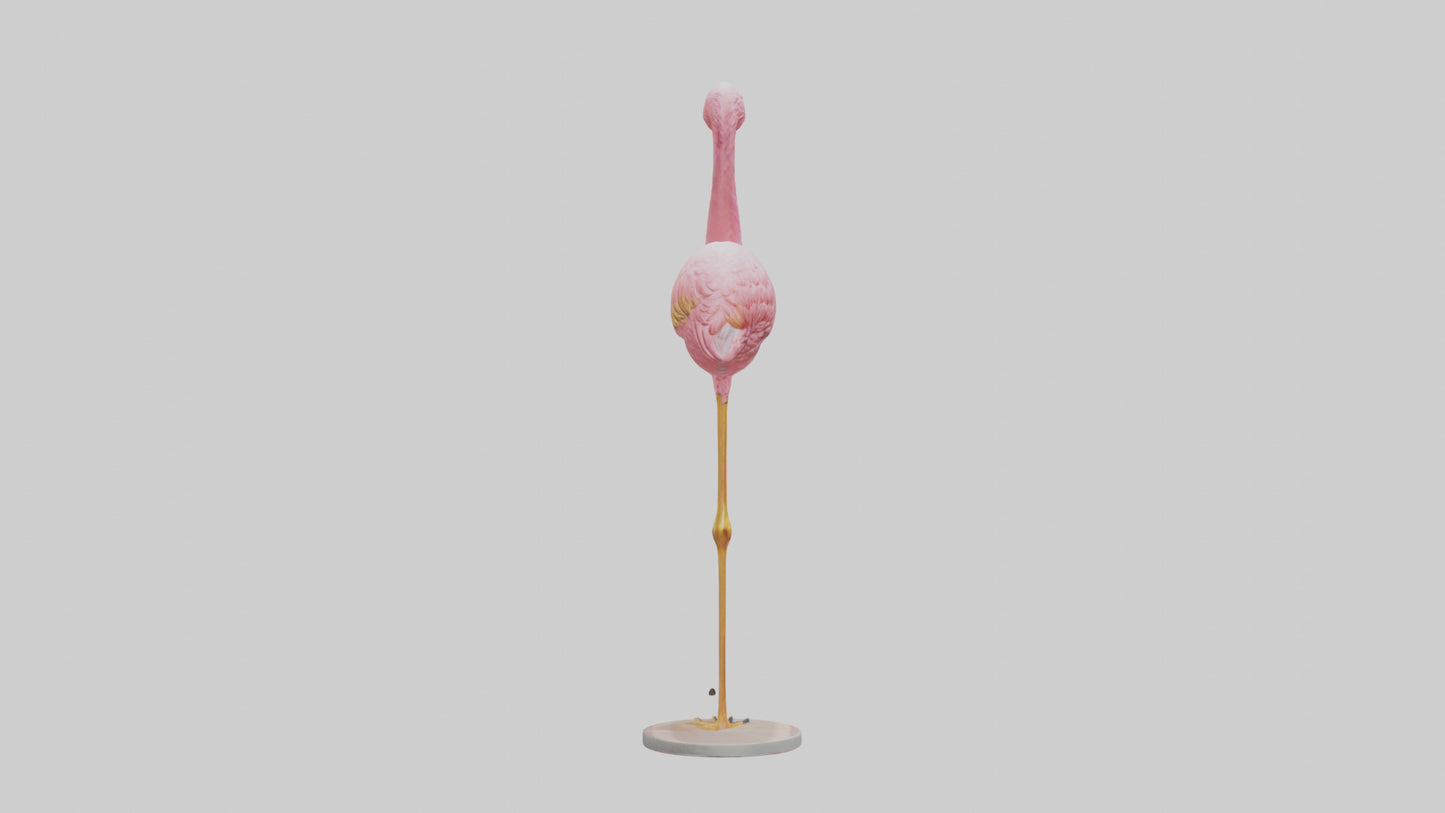 Flamingo statue model 3D model