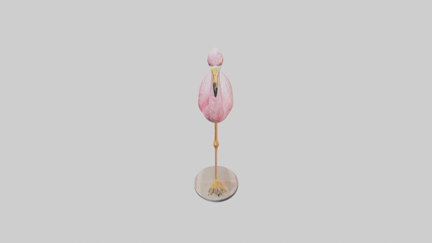 Flamingo statue model 3D model