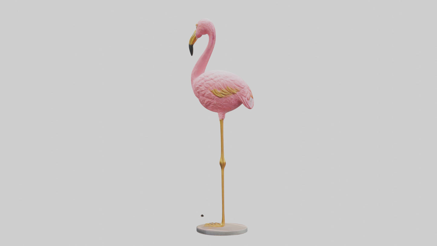 Flamingo statue model 3D model