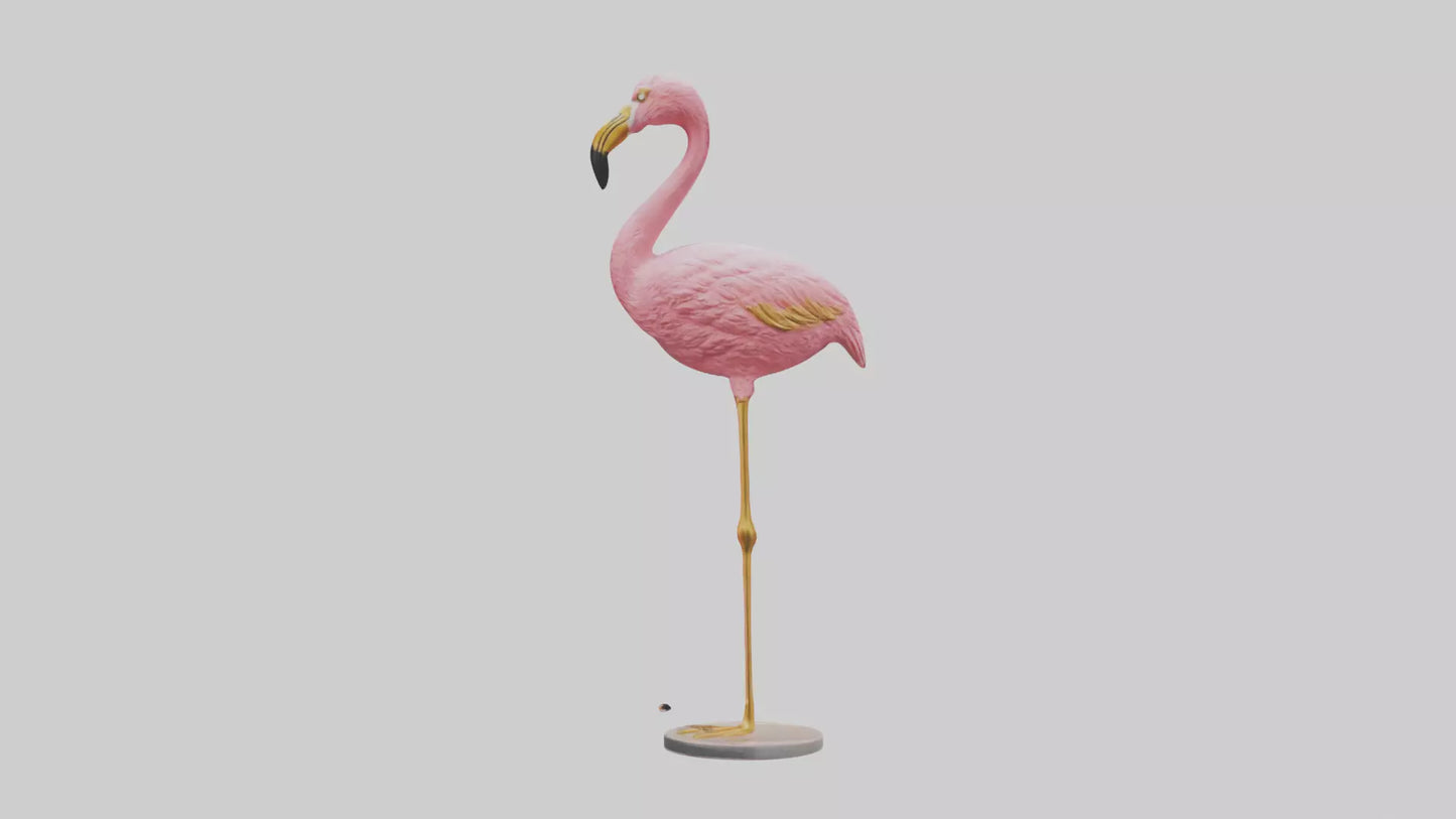 Flamingo statue model 3D model