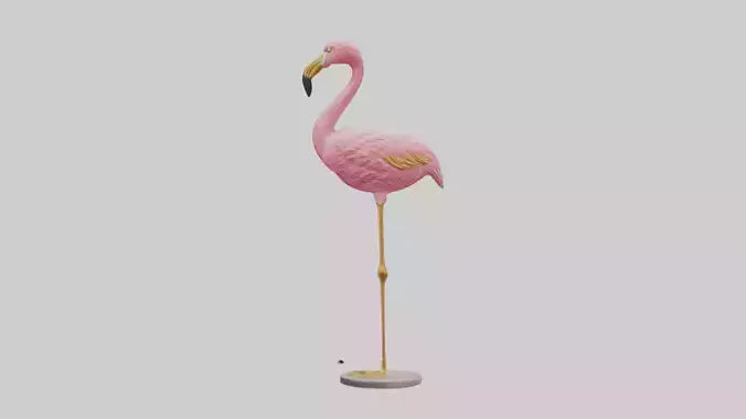 Flamingo statue model 3D model