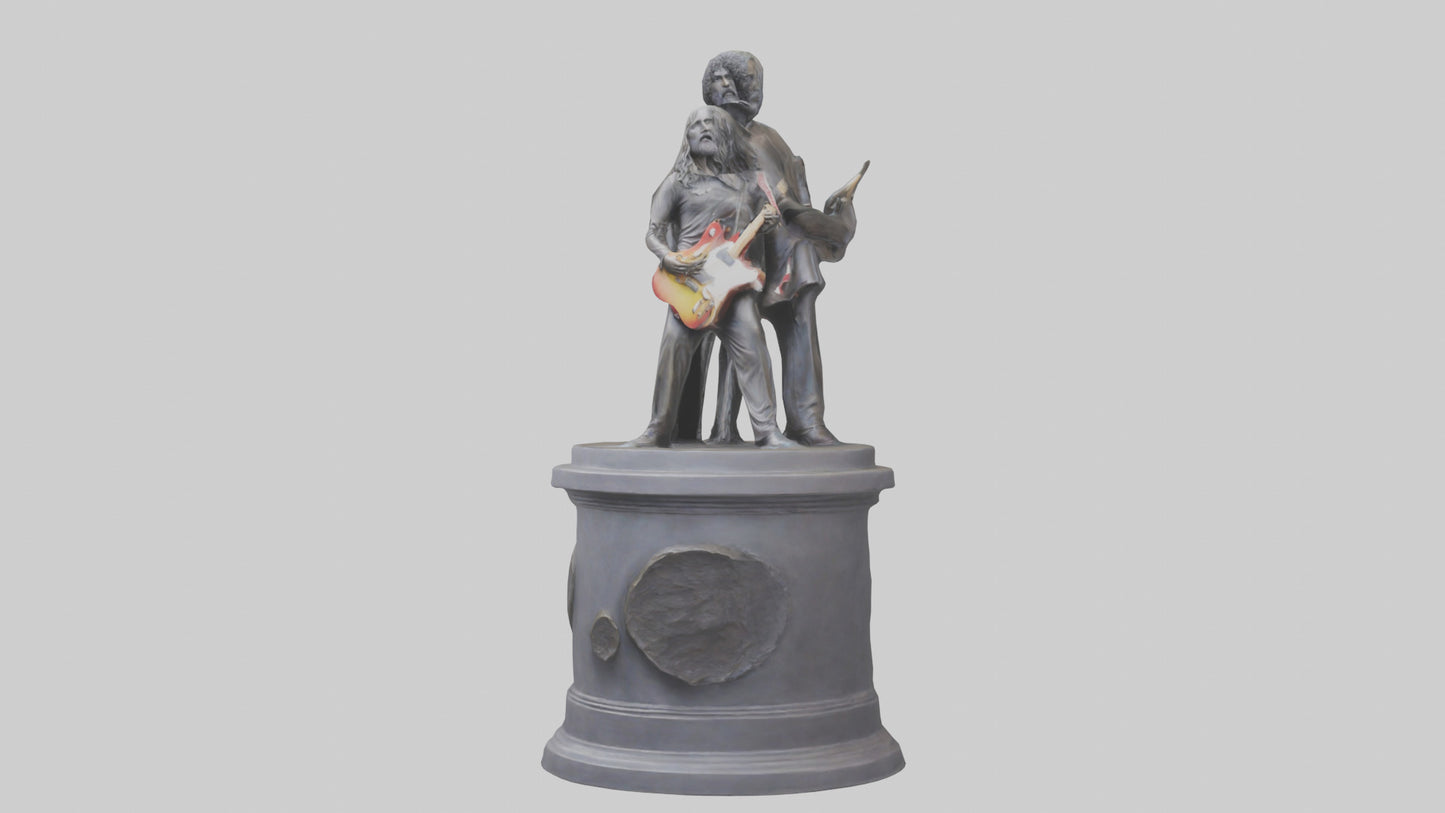 Fleetwood Mac statue model VR / AR / low-poly