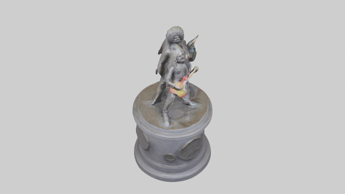 Fleetwood Mac statue model VR / AR / low-poly
