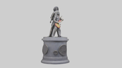 Fleetwood Mac statue model VR / AR / low-poly