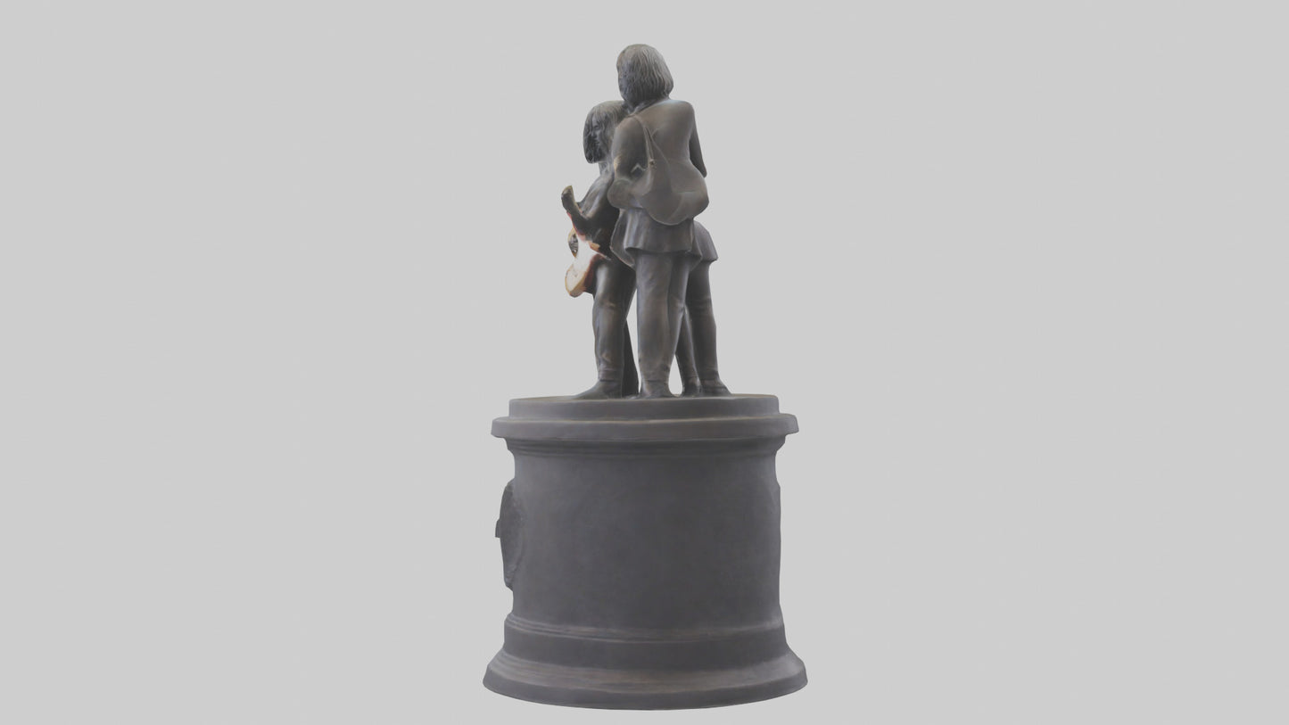 Fleetwood Mac statue model VR / AR / low-poly