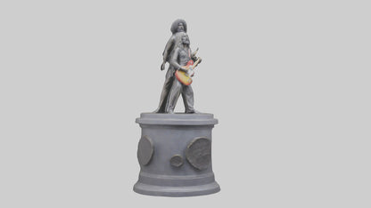 Fleetwood Mac statue model VR / AR / low-poly