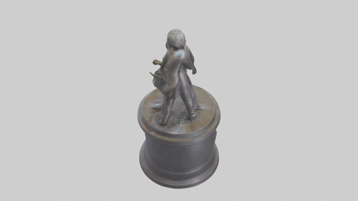 Fleetwood Mac statue model VR / AR / low-poly