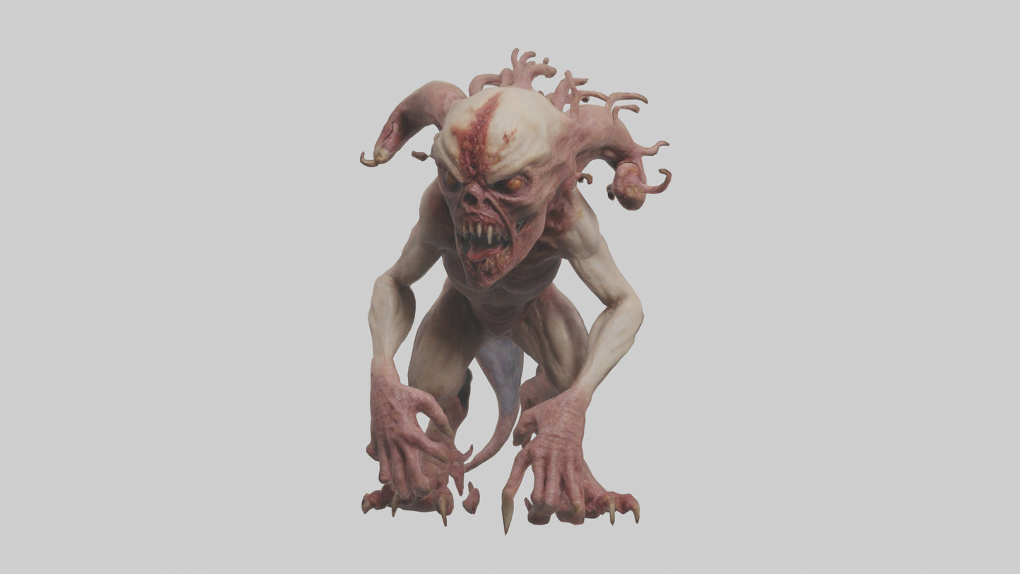 Flesh monster model 3D model