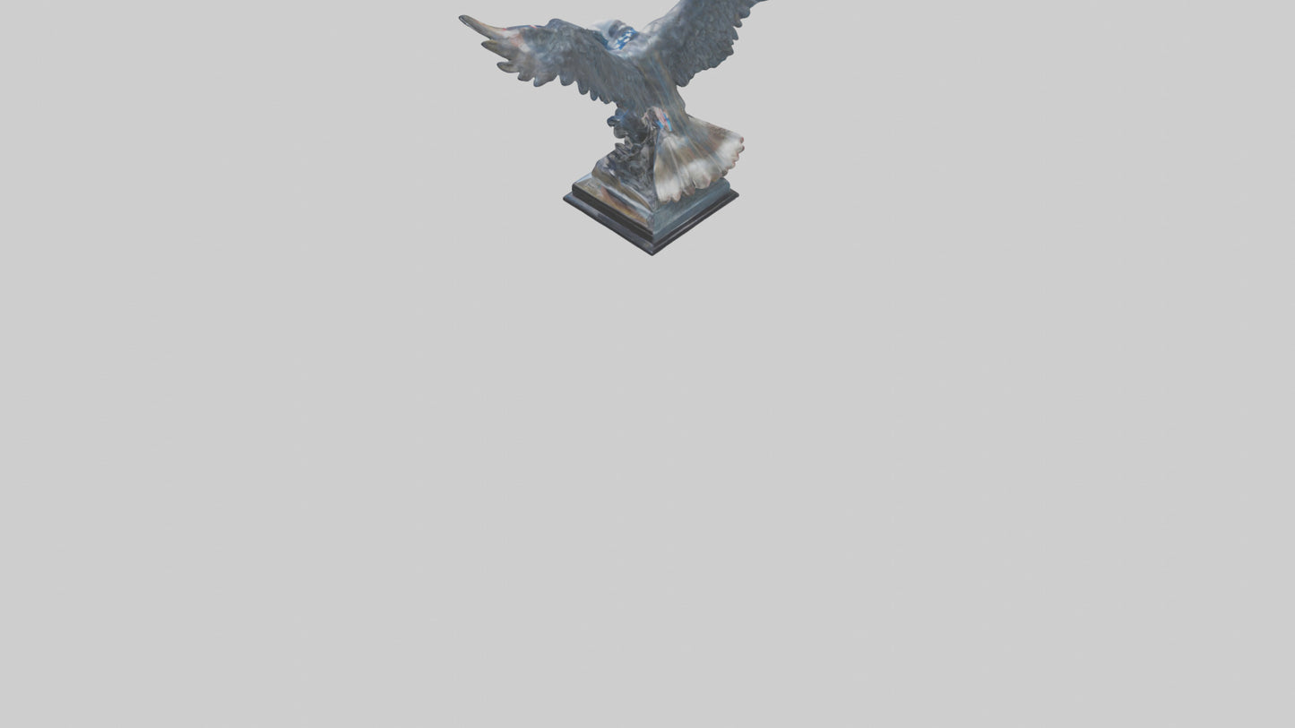 3D model Flight of Freedom statue model VR / AR / low-poly