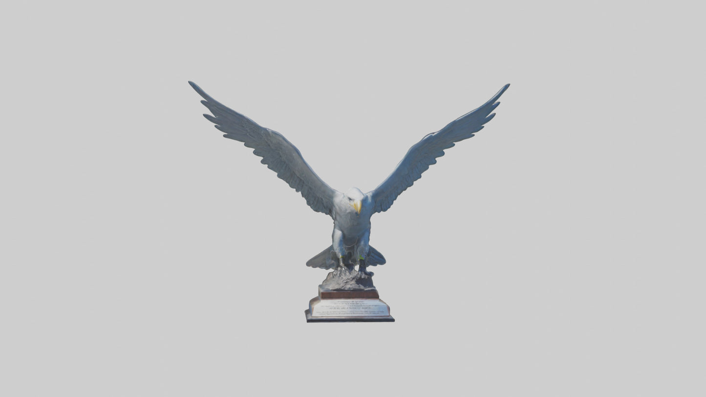 3D model Flight of Freedom statue model VR / AR / low-poly