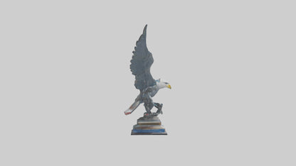 3D model Flight of Freedom statue model VR / AR / low-poly