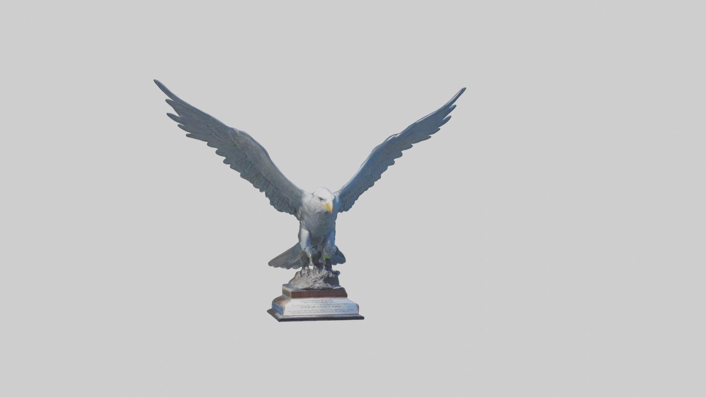 3D model Flight of Freedom statue model VR / AR / low-poly