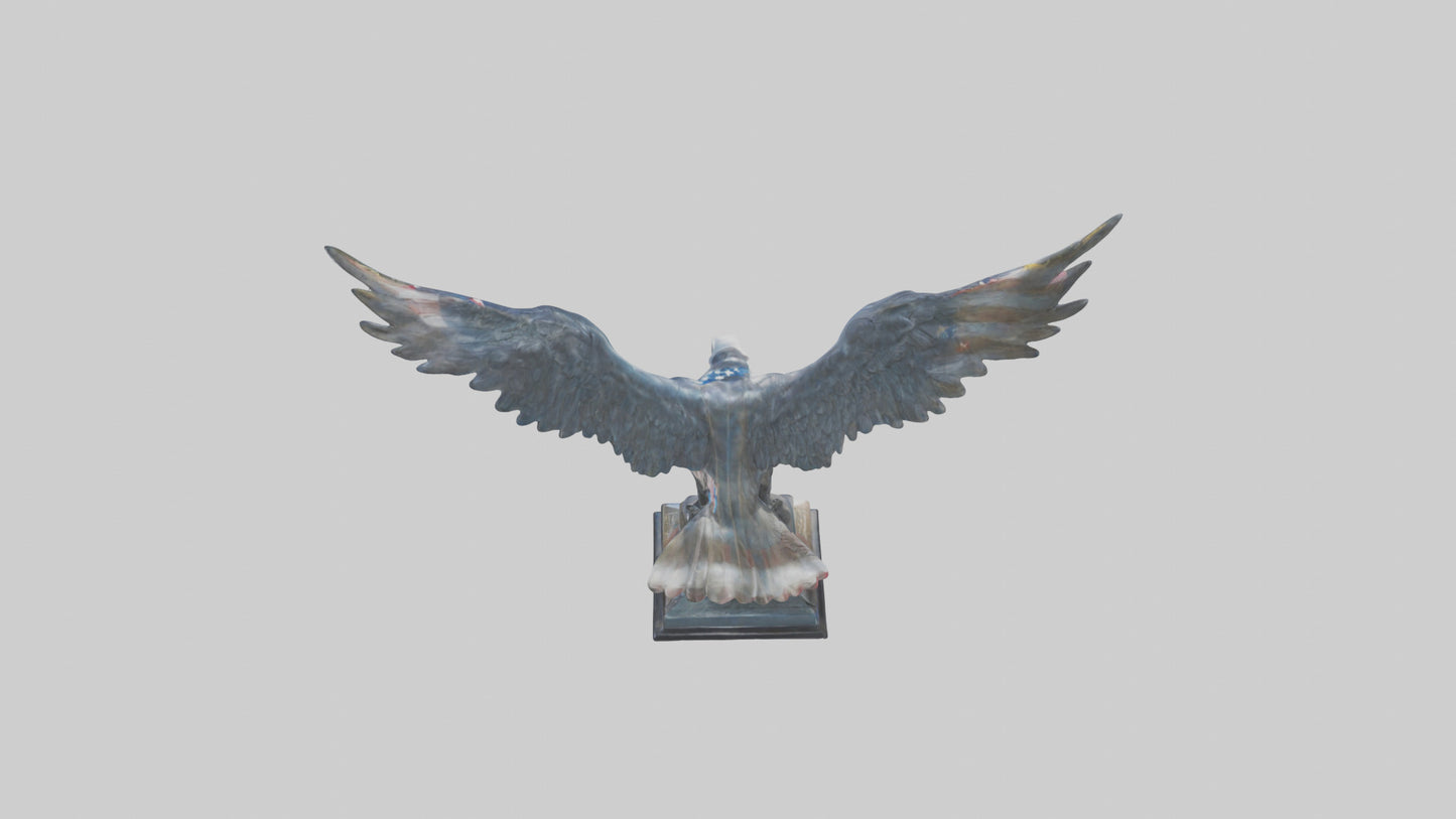 3D model Flight of Freedom statue model VR / AR / low-poly