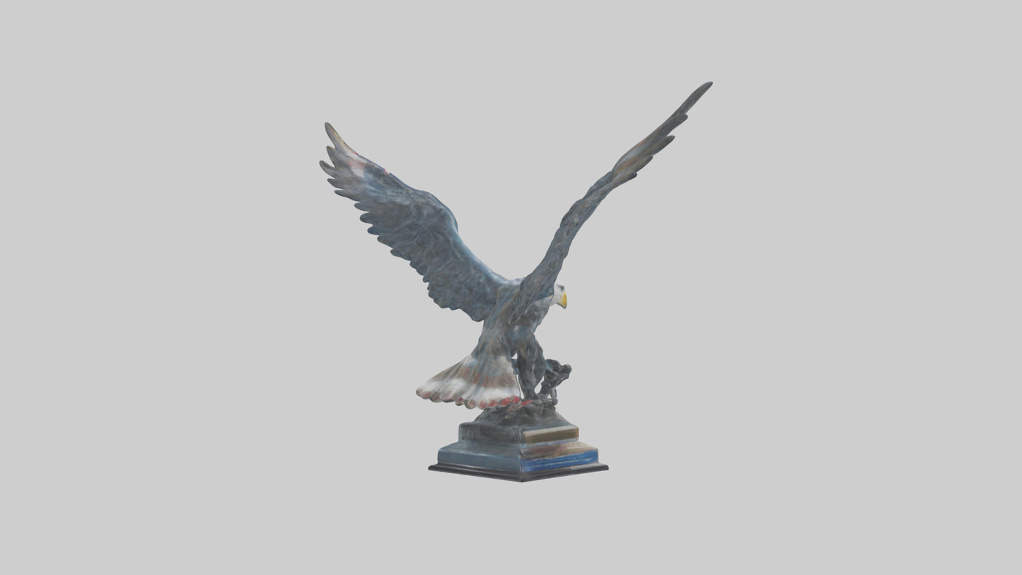 3D model Flight of Freedom statue model VR / AR / low-poly