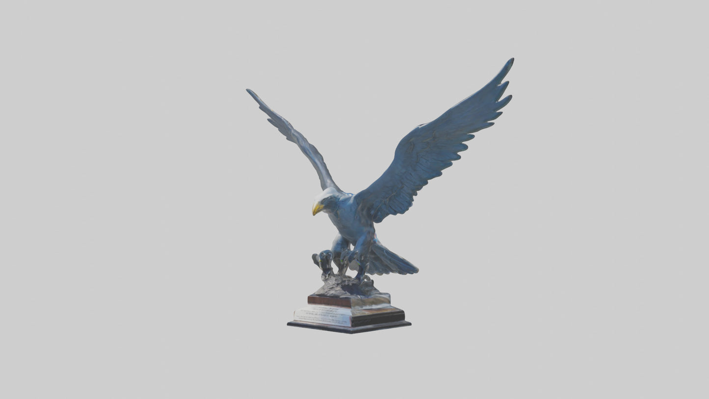 3D model Flight of Freedom statue model VR / AR / low-poly