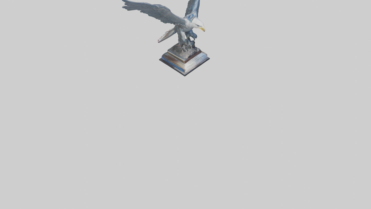 3D model Flight of Freedom statue model VR / AR / low-poly
