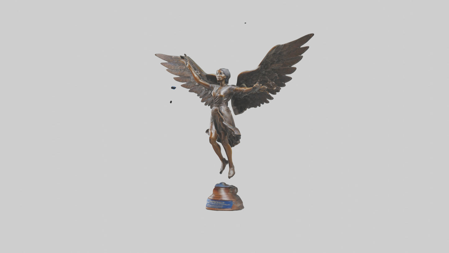 3D model Flight to Freedom statue model VR / AR / low-poly