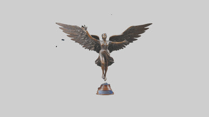 3D model Flight to Freedom statue model VR / AR / low-poly