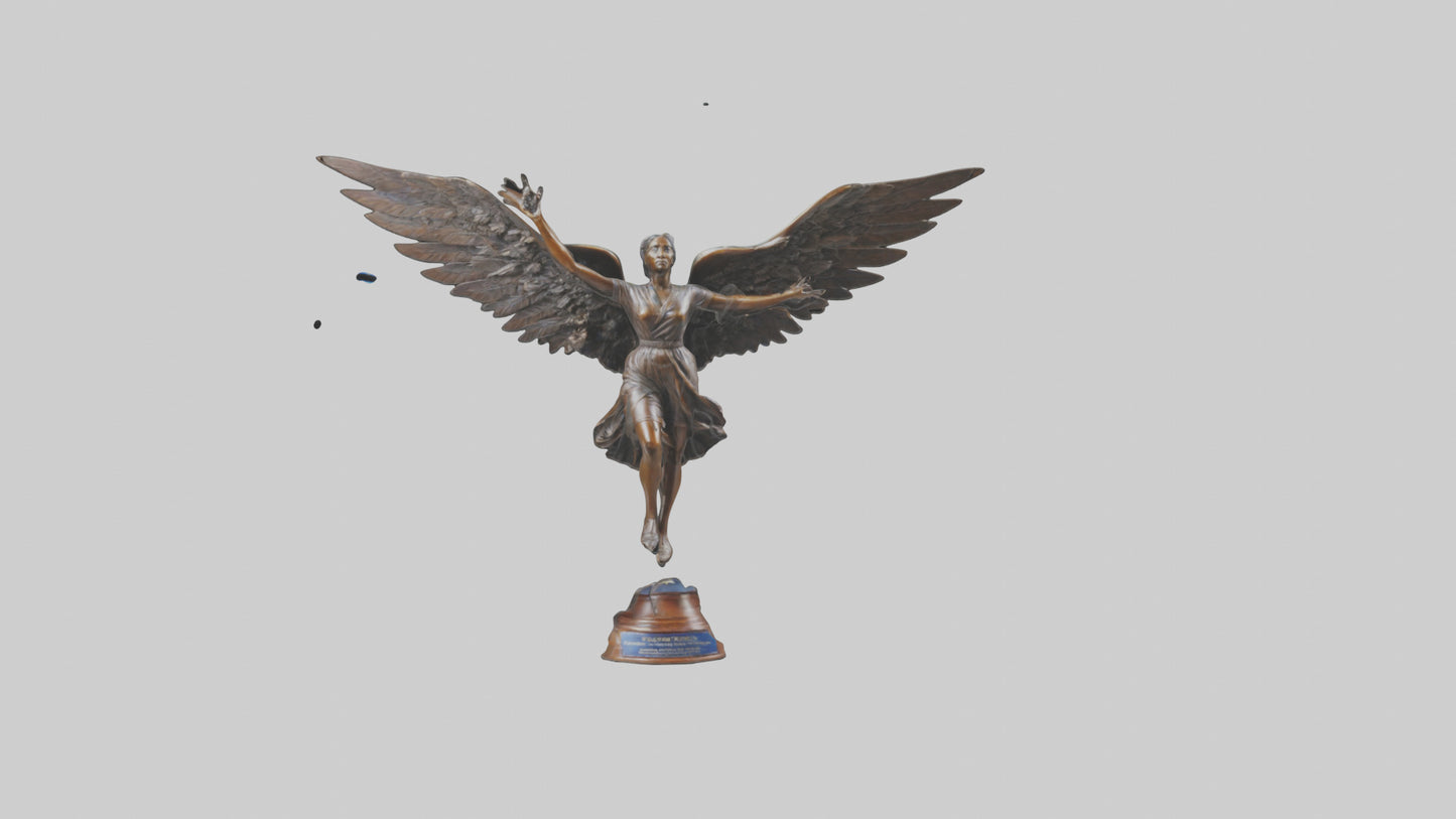 3D model Flight to Freedom statue model VR / AR / low-poly