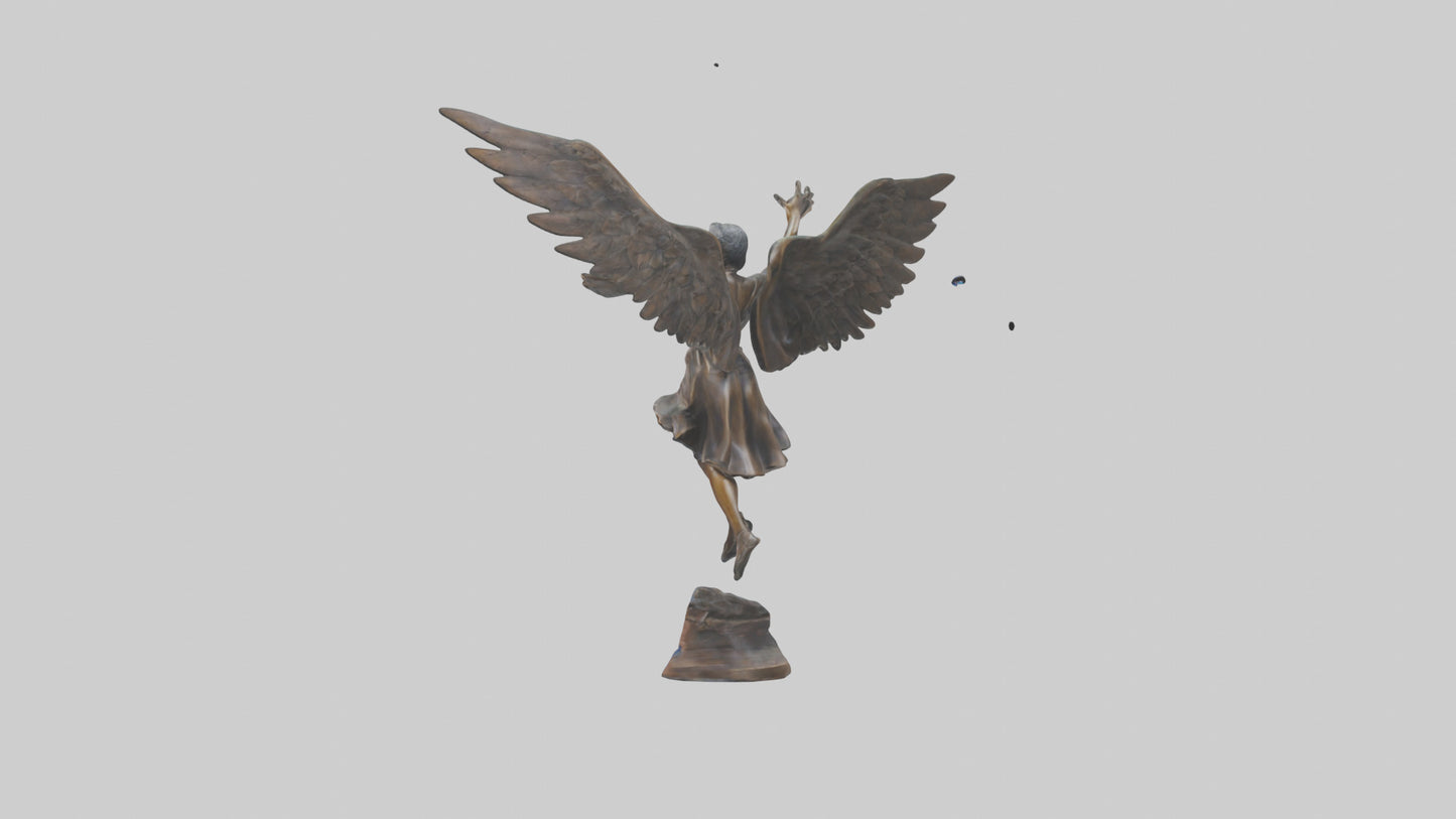 3D model Flight to Freedom statue model VR / AR / low-poly