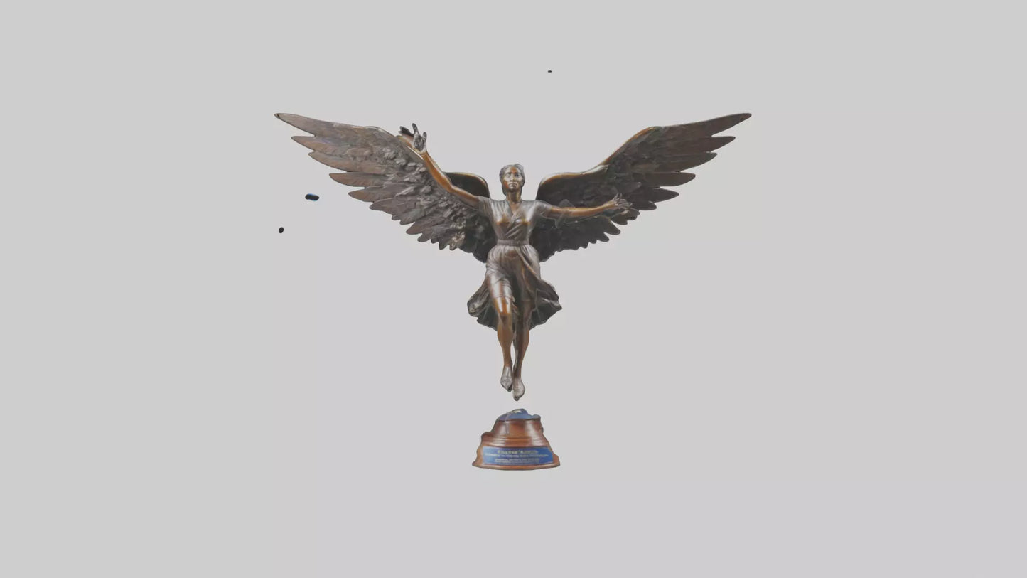 3D model Flight to Freedom statue model VR / AR / low-poly