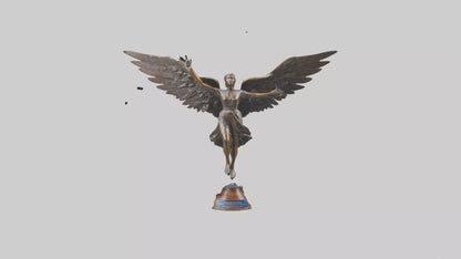 3D model Flight to Freedom statue model VR / AR / low-poly
