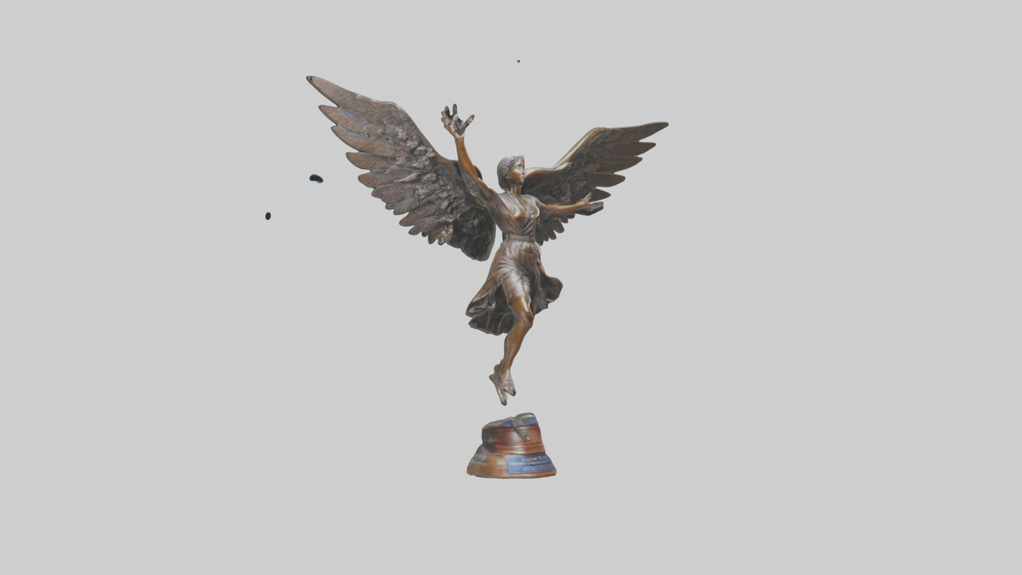 3D model Flight to Freedom statue model VR / AR / low-poly