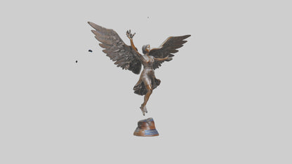 3D model Flight to Freedom statue model VR / AR / low-poly
