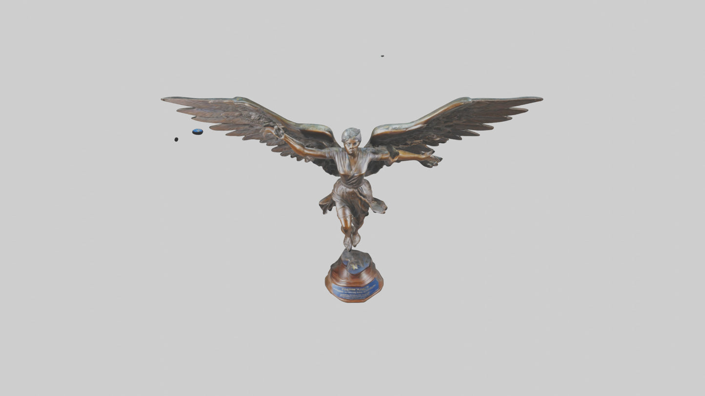 3D model Flight to Freedom statue model VR / AR / low-poly