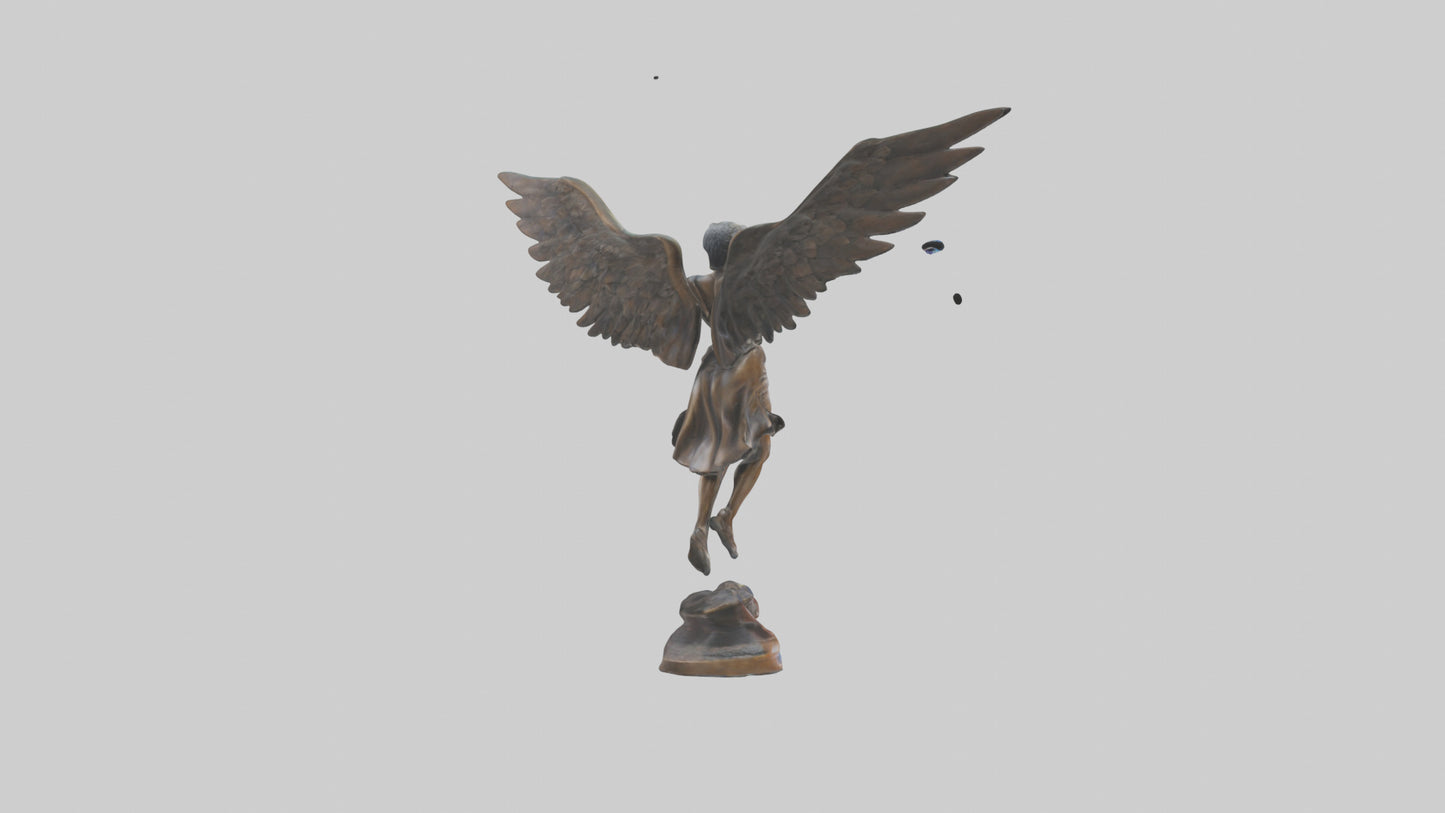 3D model Flight to Freedom statue model VR / AR / low-poly